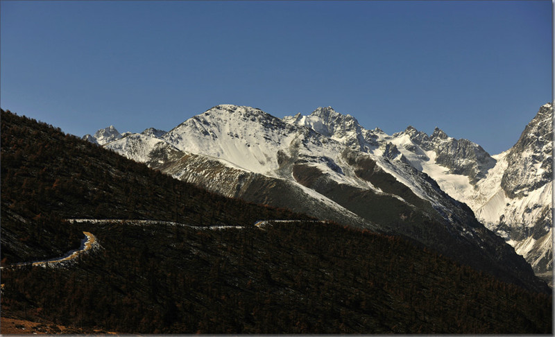 Baima Snow Mountain Pass in Deqin County, Diqing
