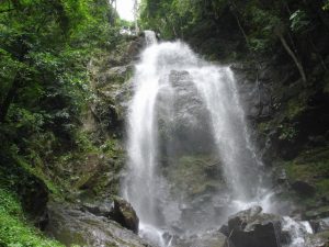 Mandian Waterfall in Jinghong City, Xishuangbanna