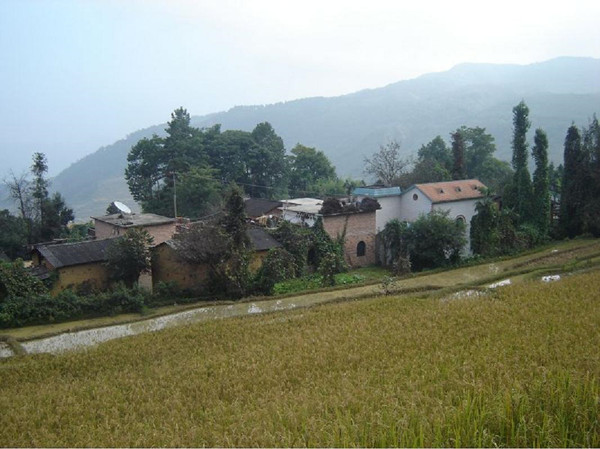 Quanfuzhuang Village in Yuanyang County, Honghe