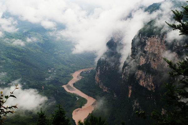 Nizhu River Grand Canyon in Xuanwei County, Qujing