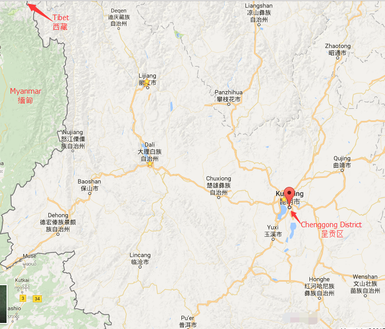 The-Location-Map-of-Chenggong-District