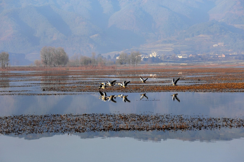 Nianhu Lake in Huize County, Qujing
