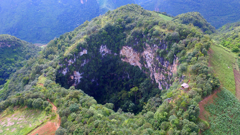 Tiankeng Dolines in Cangyuan County, Lincang