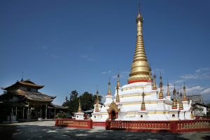 Fengping Buddhist Pagoda in Mangshi City, Dehong