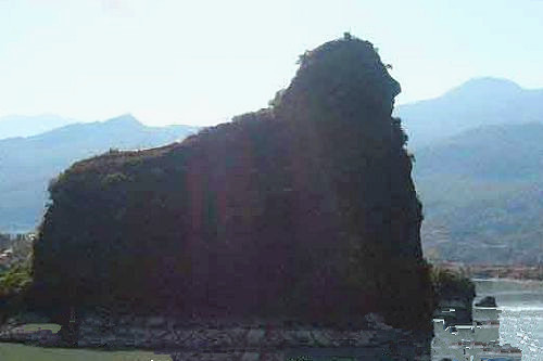 Jigong Stone of Jinsha River in Weixi County, Diqing