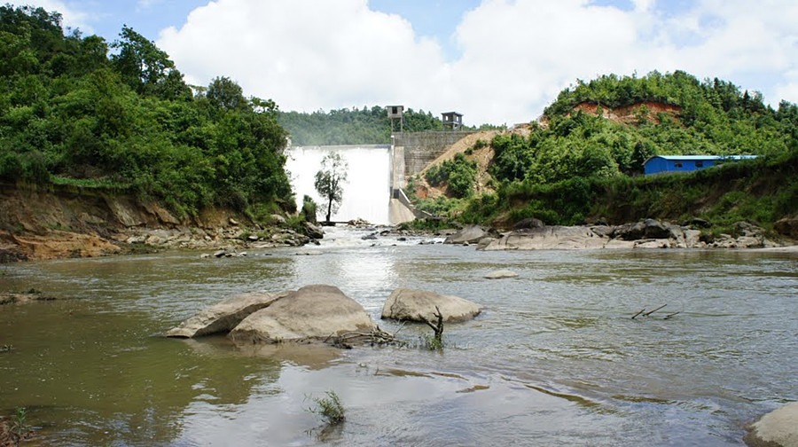 Kachang River Waterfall in Yingjiang County, Dehong
