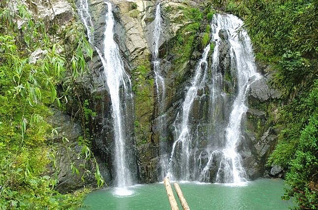Lawuyan Waterfall in Fugong County, Nujiang