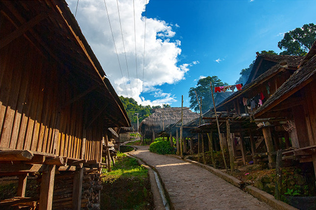 Pajie Wa Ethnic Village in Ximeng County, Puer