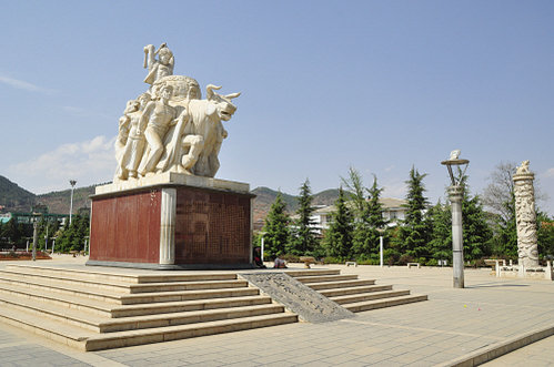 Shushi Culture Square in Ludian County, Zhaotong