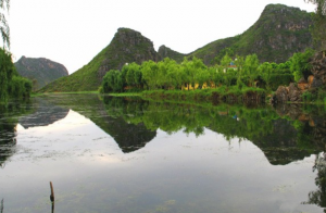 Tinghu Lake in Yanshan County, Wenshan