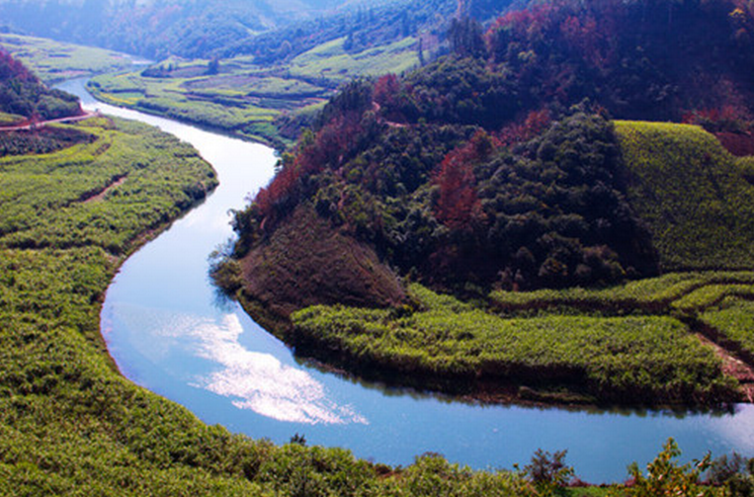 Tuoniangjiang River in Funing County, Wenshan