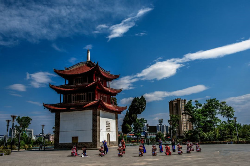 Wanghailou Tower in Zhaoyang District, Zhaotong