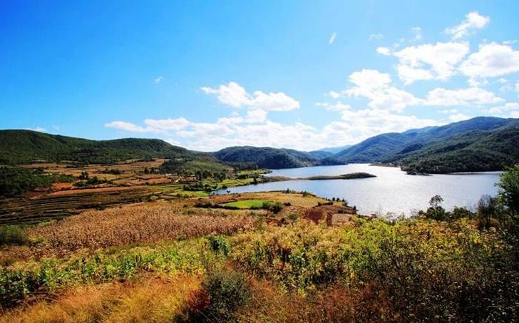 Xincun Lake in Wuding County, Chuxiong