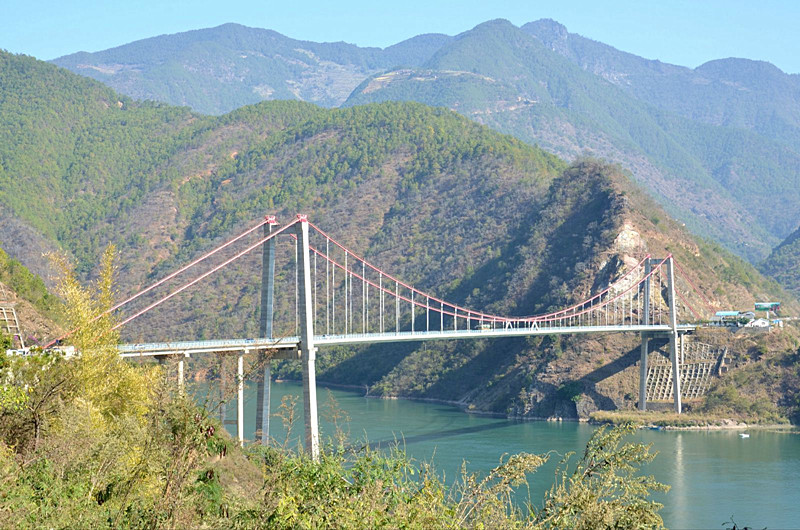 Xiyi Lancang-Mekong River Bridge in Yunxian County, Lincang