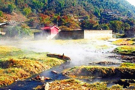 Zaotangba Hot Spring in Zhenkang County, Lincang