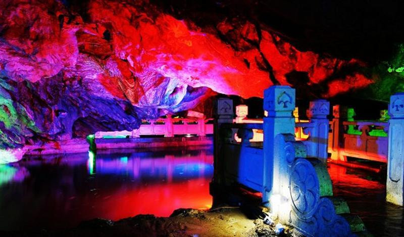 Bailongdong Cave Scenic Area in Mile City, Honghe