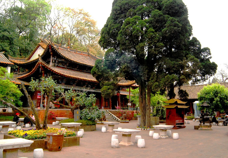 Caoxi Temple in Anning City, Kunming