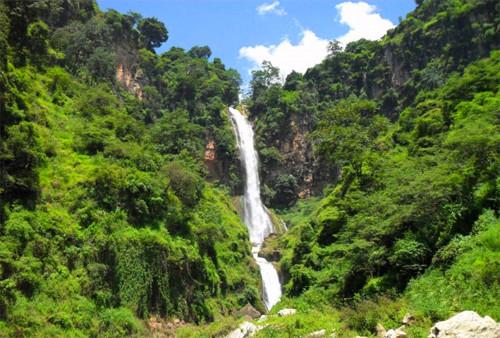 Dishuiyan Waterfall in Huaping County, Lijiang