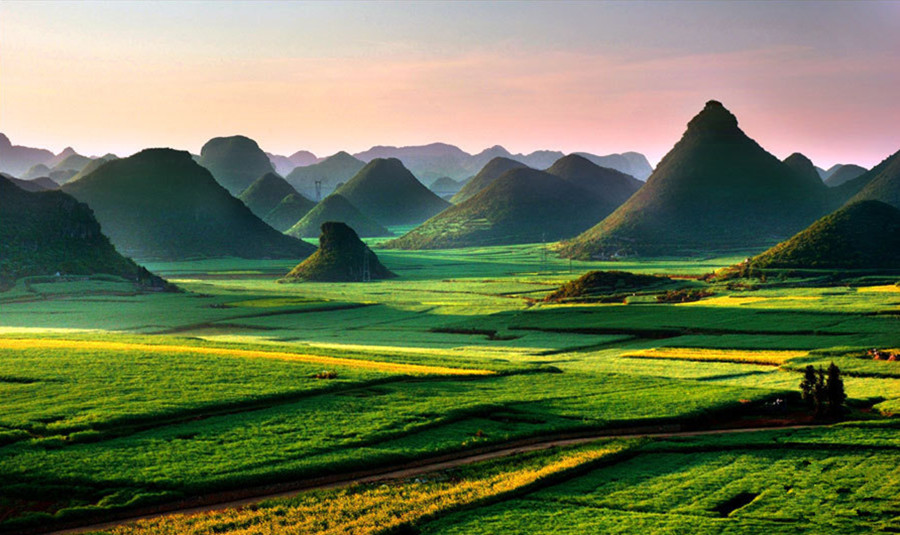 Fenglin Mountain Peaks in Luoping County, Qujing