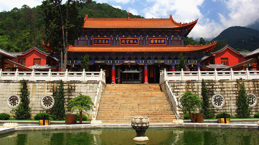 Jiulian Temple of Jizu Mountain in Binchuan County, Dali