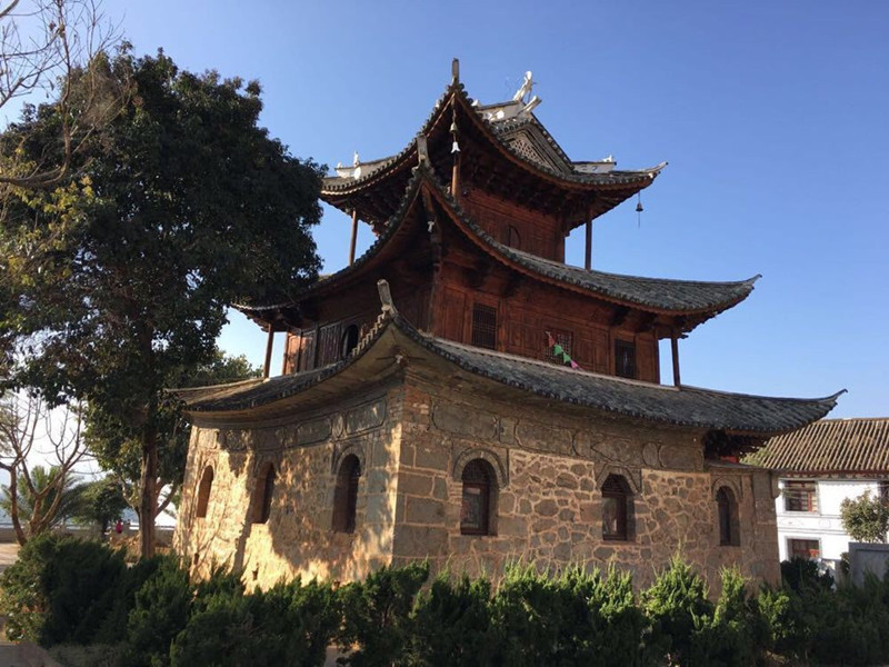 Kuixingge Pavillion of Shuanglang Town in Dali City