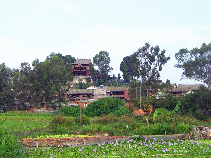 Laihe Pavillion in Shiping County, Honghe