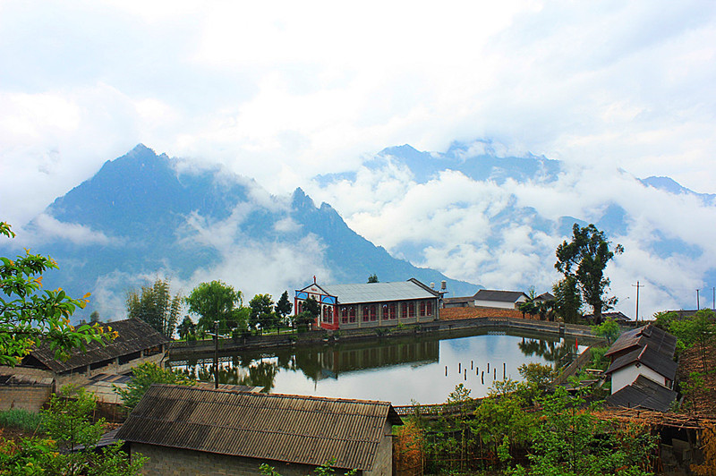 Laomudeng Village in Fugong County, Nujiang