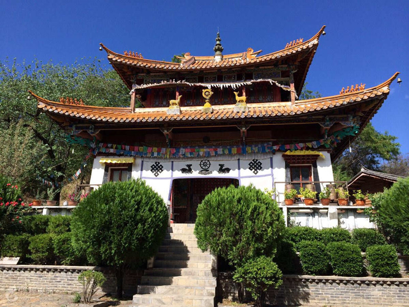 Liwubi Temple of Lugu Lake in Lijiang