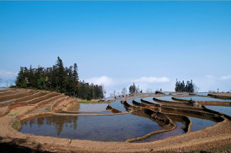 Shangmadian Rice Terraces in Yuanyang County, Honghe