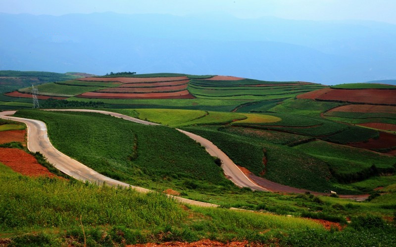 Shuipingzi Terraced Fields of Dongchuan Red Land, Kunming