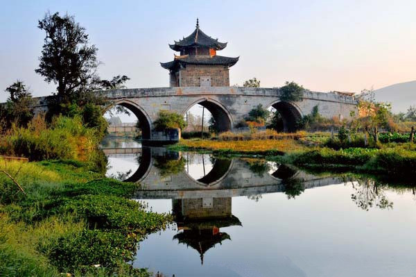 Tainyuan Bridge in Jianshui County, Honghe