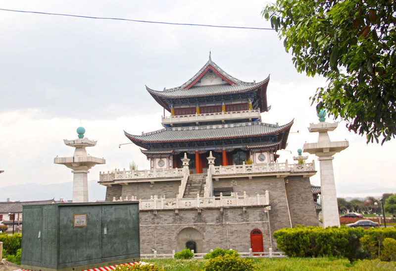 Wenxian Gate Tower of Dali Old Town in Dali City