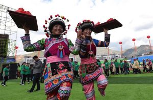 Tiaocai Dance of Yi Ethnic Minority in Nanjian County, Dali