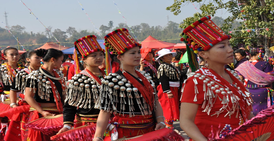 Munao Zongge Festival of Jingpo Ethnic Minority in Dehong