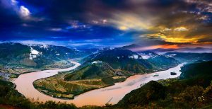 The First Bend of Yangtze River in Lijiang.