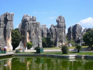The Stone Forest in Kunming.